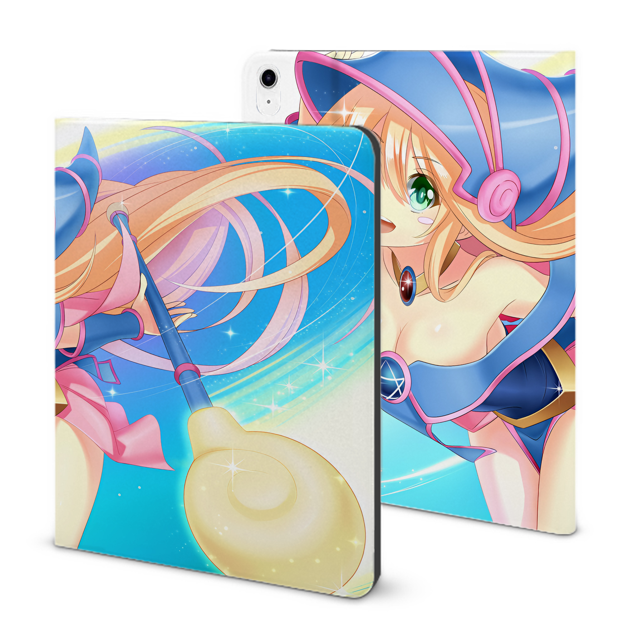 （画像用） 遊☆戯☆王 Yu-Gi-Oh! IPad ケース ブック型 PUレザー TPU 耐衝撃 軽量 薄型 ペン収納なし 全面保護 IPad 各モデル対応